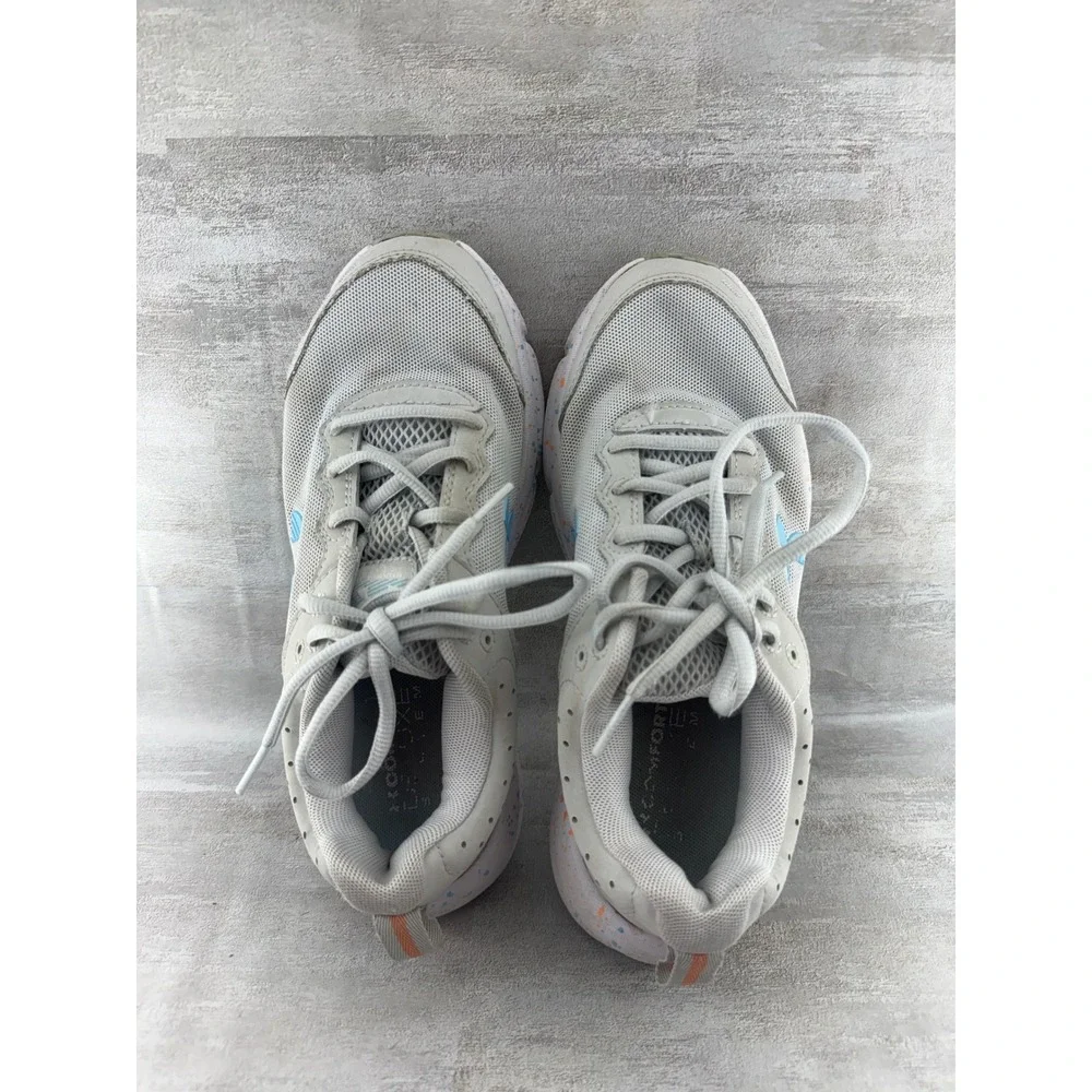 Under Armour Charged Assert 10 Women Grey Blue Running Shoes 3027092-100 Size 7